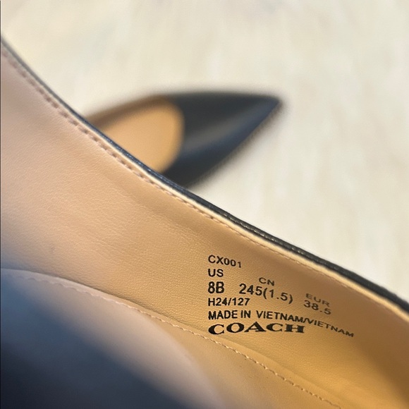 Coach Elegant Black Slingback Flats - Picture 8 of 8